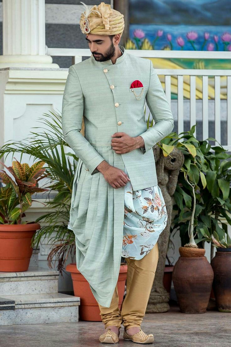 Dress for mehndi for groom best sale